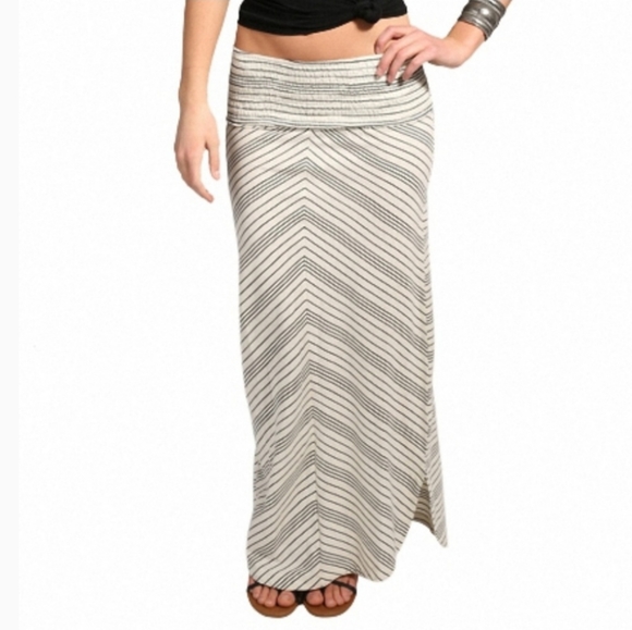 Rip Curl Come Along Convertable gray maxi skirt - Picture 1 of 8